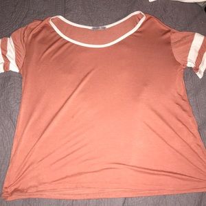 Salmon varsity soft tee